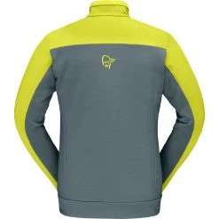 Norrona Falketind Warmwool2 Stretch Jacket Men - Sulphur Spring/North Atlantic -Norrona norrona falketind warmwool2 stretch jacket men sulphur spring north atlantic 2 1126413