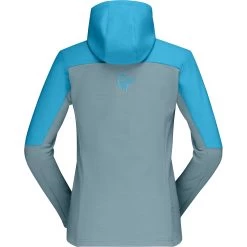 Norrona Falketind Warmwool2 Stretch Zip Hood Jacket Women - Aquarius/Tourmaline -Norrona norrona falketind warmwool2 stretch zip hood jacket women aquarius tourmaline 2 1126464