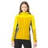 Norrona Falketind Warmwool2 Stretch Zip Hood Jacket Women - Blazing Yellow/Sulphur