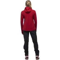 Norrona Falketind Warmwool2 Stretch Zip Hood Jacket Women - Jester Red -Norrona norrona falketind warmwool2 stretch zip hood jacket women jester red 3 1461830