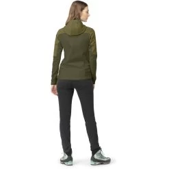 Norrona Falketind Warmwool2 Stretch Zip Hood Jacket Women - Olive Drab/Olive Night -Norrona norrona falketind warmwool2 stretch zip hood jacket women olive drab olive night 4 1254037