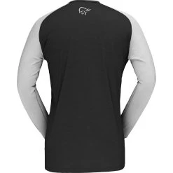 Norrona Fjørå Equaliser Lightweight Long Sleeve Shirt Men - Caviar/Castor Grey -Norrona norrona fjora equaliser lightweight long sleeve shirt men caviar castor grey 2 1254106