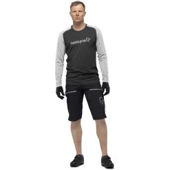 Norrona Fjørå Equaliser Lightweight Long Sleeve Shirt Men - Caviar/Castor Grey -Norrona norrona fjora equaliser lightweight long sleeve shirt men caviar castor grey 3 1254107