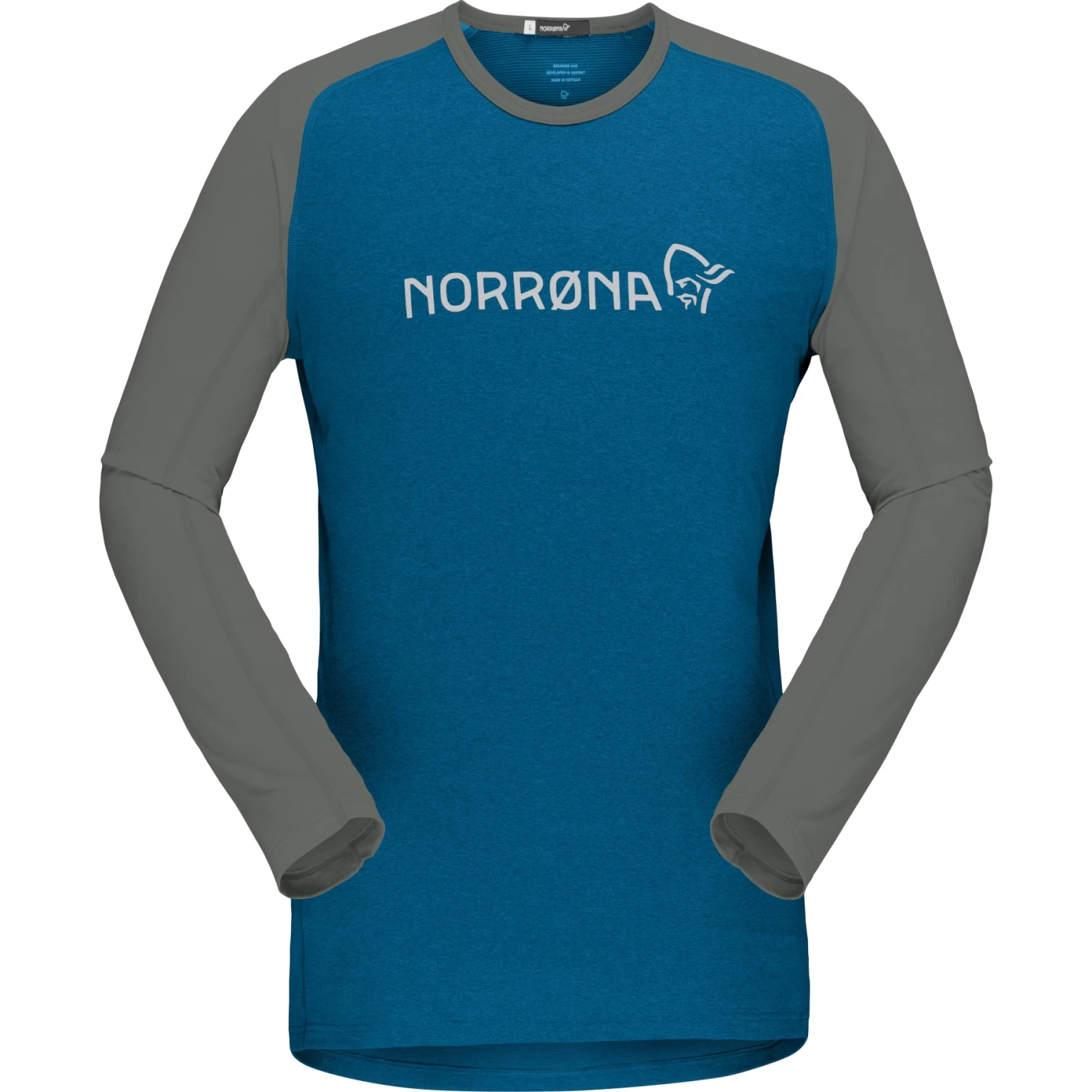 Norrona Fjørå Equaliser Lightweight Long Sleeve Shirt Men - Mykonos Blue/Castor Grey 2 Norrona Fjørå Equaliser Lightweight Long Sleeve Shirt Men - Mykonos Blue/Castor Grey - Image 2