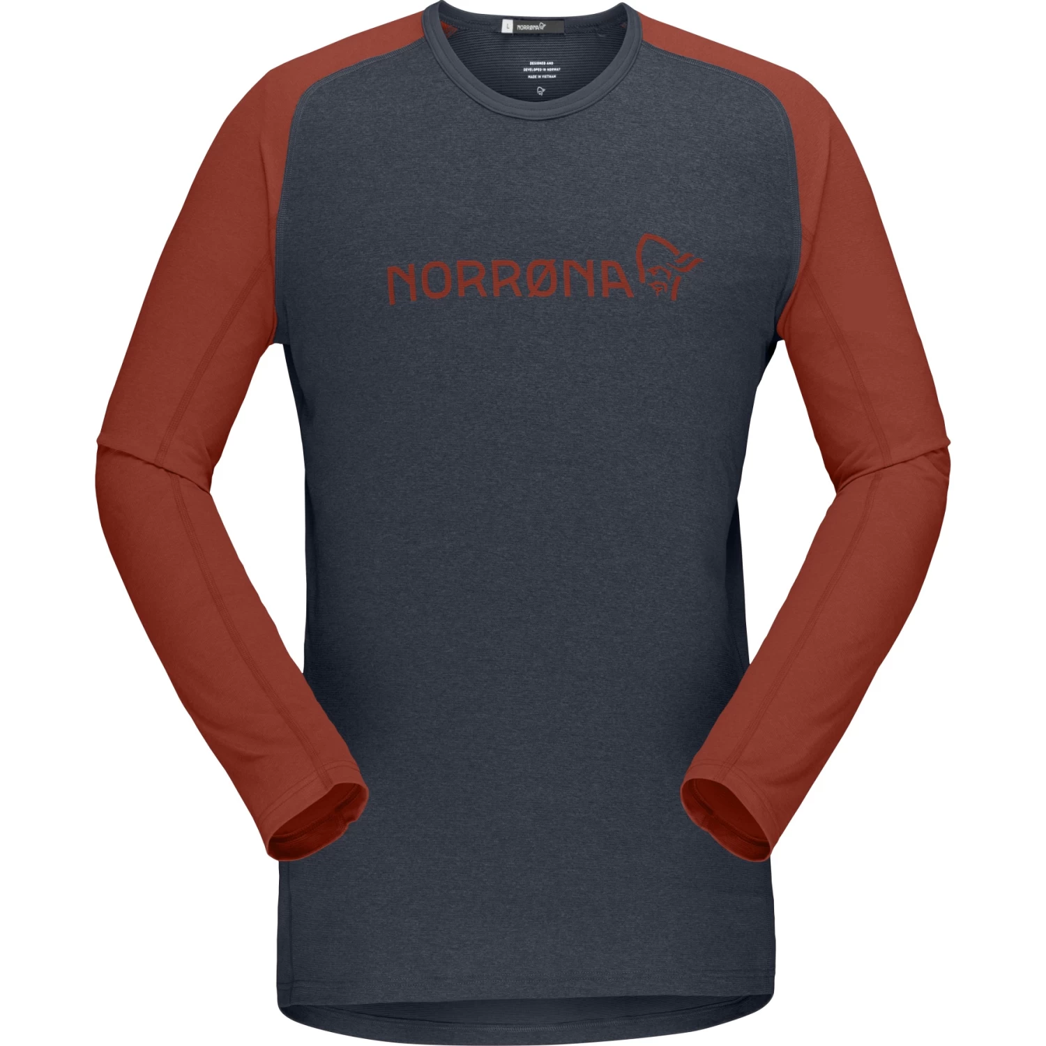 Norrona Fjørå Equaliser Lightweight Long Sleeve Shirt Men - Rooibos Tea/Indigo Night 2 Norrona Fjørå Equaliser Lightweight Long Sleeve Shirt Men - Rooibos Tea/Indigo Night - Image 2
