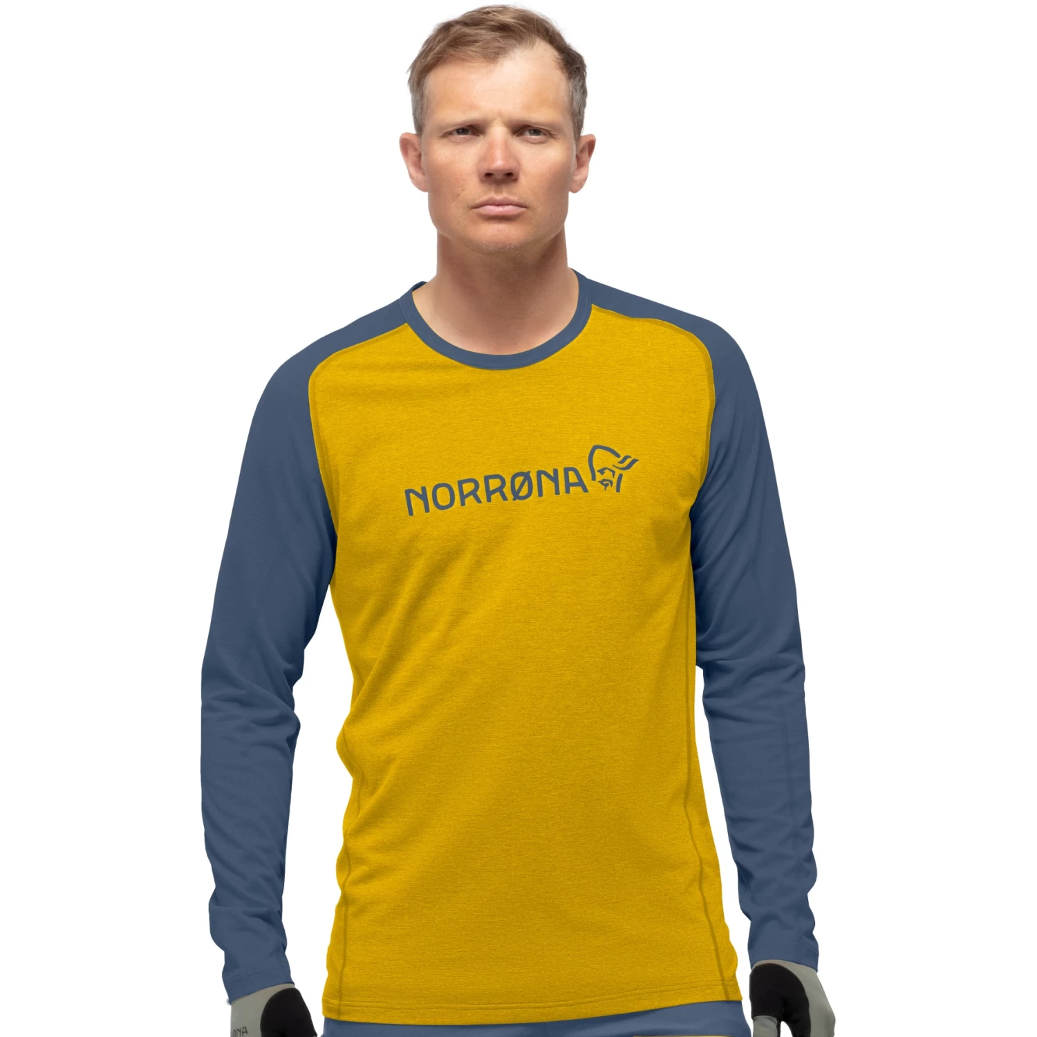 Norrona Fjørå Equaliser Lightweight Long Sleeve Shirt Men - Sulphur/Vintage Indigo 1 Norrona Fjørå Equaliser Lightweight Long Sleeve Shirt Men - Sulphur/Vintage Indigo