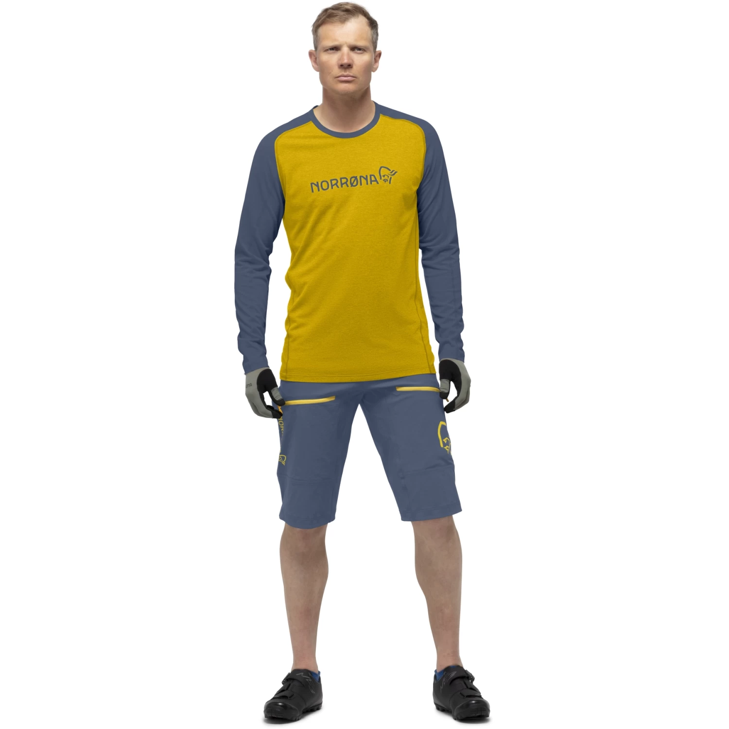 Norrona Fjørå Equaliser Lightweight Long Sleeve Shirt Men - Sulphur/Vintage Indigo 4 Norrona Fjørå Equaliser Lightweight Long Sleeve Shirt Men - Sulphur/Vintage Indigo - Image 4