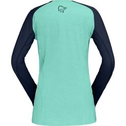 Norrona Fjørå Equaliser Lightweight Long Sleeve Shirt Women - Arcadia/Indigo Night -Norrona norrona fjora equaliser lightweight long sleeve shirt women arcadia indigo night 2 903455