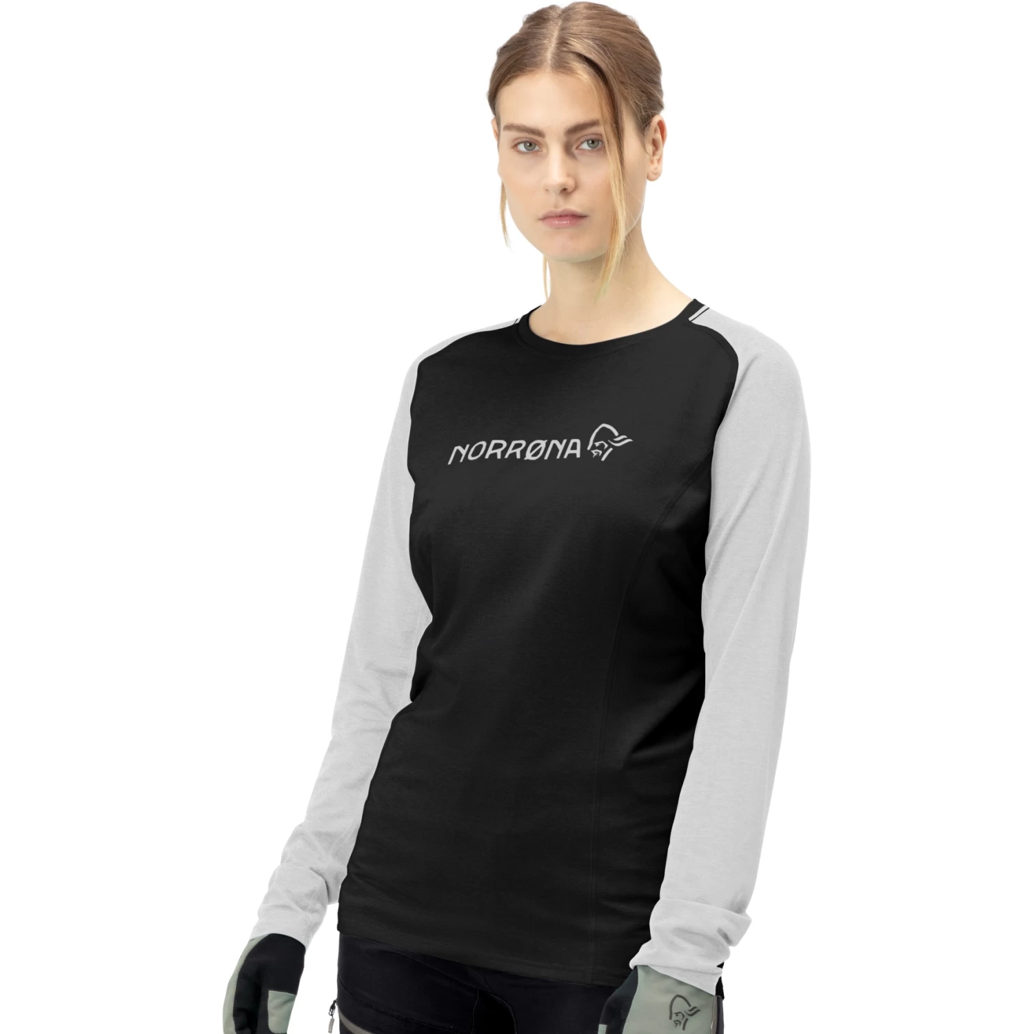 Norrona Fjørå Equaliser Lightweight Long Sleeve Shirt Women - Caviar/Castor Grey 1 Norrona Fjørå Equaliser Lightweight Long Sleeve Shirt Women - Caviar/Castor Grey
