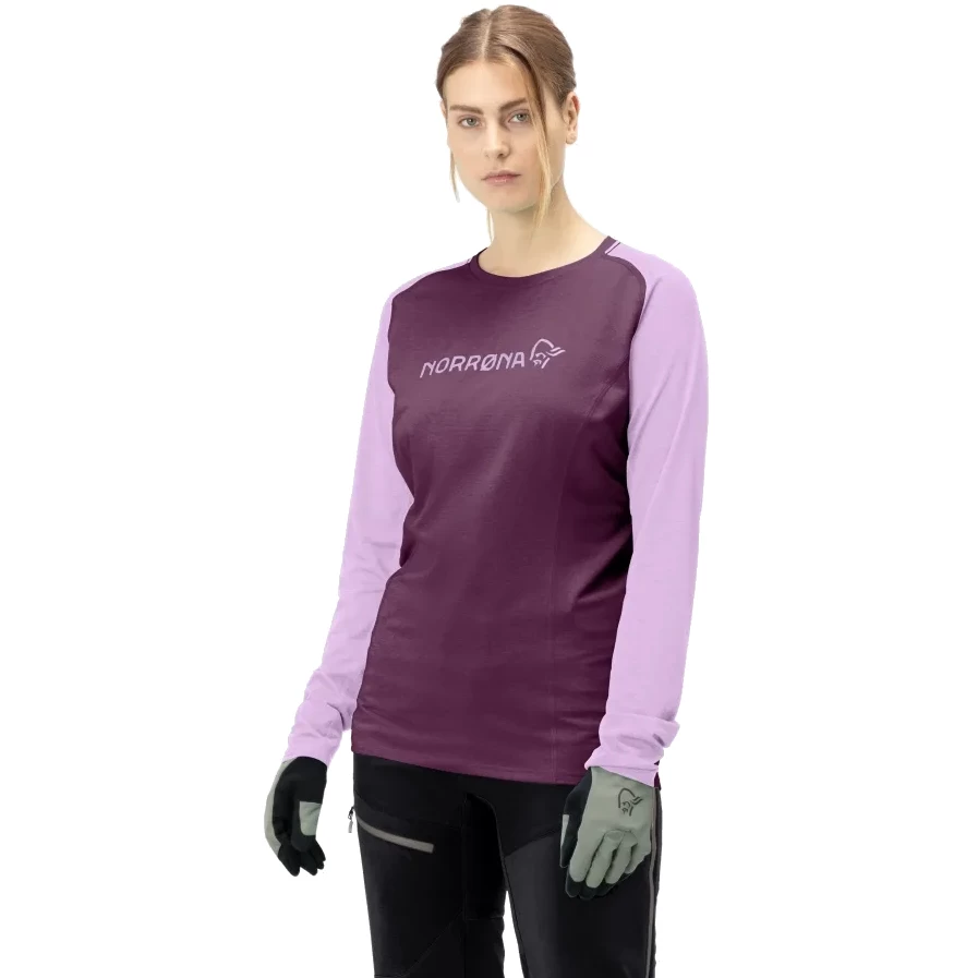 Norrona Fjørå Equaliser Lightweight Long Sleeve Shirt Women - Dark Purple/Violet Tulle 1 Norrona Fjørå Equaliser Lightweight Long Sleeve Shirt Women - Dark Purple/Violet Tulle