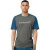 Norrona Fjørå Equaliser Lightweight T-Shirt Men - Mykonos Blue/Castor Grey
