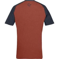 Norrona Fjørå Equaliser Lightweight T-Shirt Men - Rooibos Tea/Indigo Night -Norrona norrona fjora equaliser lightweight t shirt men rooibos tea indigo night 2 1342139