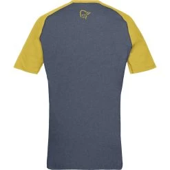 Norrona Fjørå Equaliser Lightweight T-Shirt Men - Sulphur/Vintage Indigo -Norrona norrona fjora equaliser lightweight t shirt men sulphur vintage indigo 2 1342152