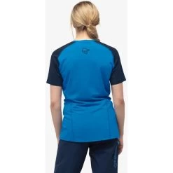 Norrona Fjørå Equaliser Lightweight T-Shirt Women - Indigo Night/Campanula -Norrona norrona fjora equaliser lightweight t shirt women indigo night campanula 4 1126788