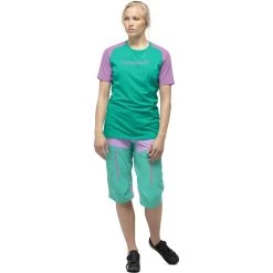 Norrona Fjørå Equaliser Lightweight T-Shirt Women - Violet Tuille/Arcadia -Norrona norrona fjora equaliser lightweight t shirt women violet tulle arcadia 3 903517