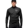 Norrona Fjørå Equaliser Long Sleeve Zip Top Men - Caviar