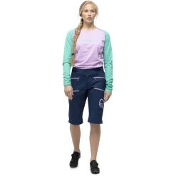 Norrona Fjørå Flex1 Heavy Duty Shorts Women - Indigo Night/Violet Tulle -Norrona norrona fjora flex1 heavy duty shorts women indigo night violet tulle 7 903605