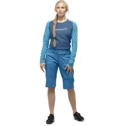 Norrona Fjørå Flex1 Heavy Duty Shorts Women - Mykonos Blue -Norrona norrona fjora flex1 heavy duty shorts women mykonos blue model 1 1399691