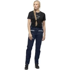 Norrona Fjørå Flex1 Pants Women - Indigo Night -Norrona norrona fjora flex1 pants women indigo night model 1 1399622