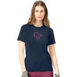Norrona Fjørå Wool T-Shirt Women - Indigo Night