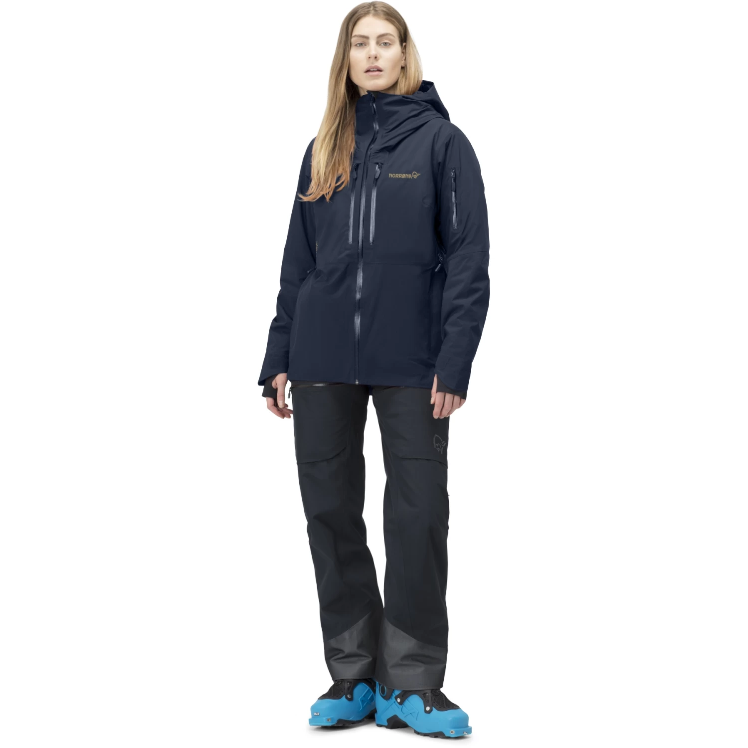 Norrona Lofoten Gore-Tex Thermo100 Jacket Women - Indigo Night 4 Norrona Lofoten Gore-Tex Thermo100 Jacket Women - Indigo Night - Image 4