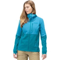 Norrona Lofoten Hiloflex200 Hood Jacket Women - Aquarius/Hawaiian Surf