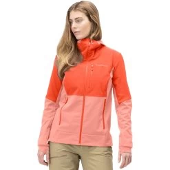 Norrona Lofoten Hiloflex200 Hood Jacket Women - Orange Alert