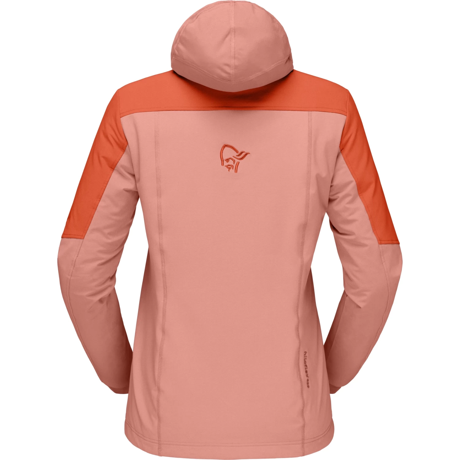 Norrona Lofoten Hiloflex200 Hood Jacket Women - Orange Alert 3 Norrona Lofoten Hiloflex200 Hood Jacket Women - Orange Alert - Image 3