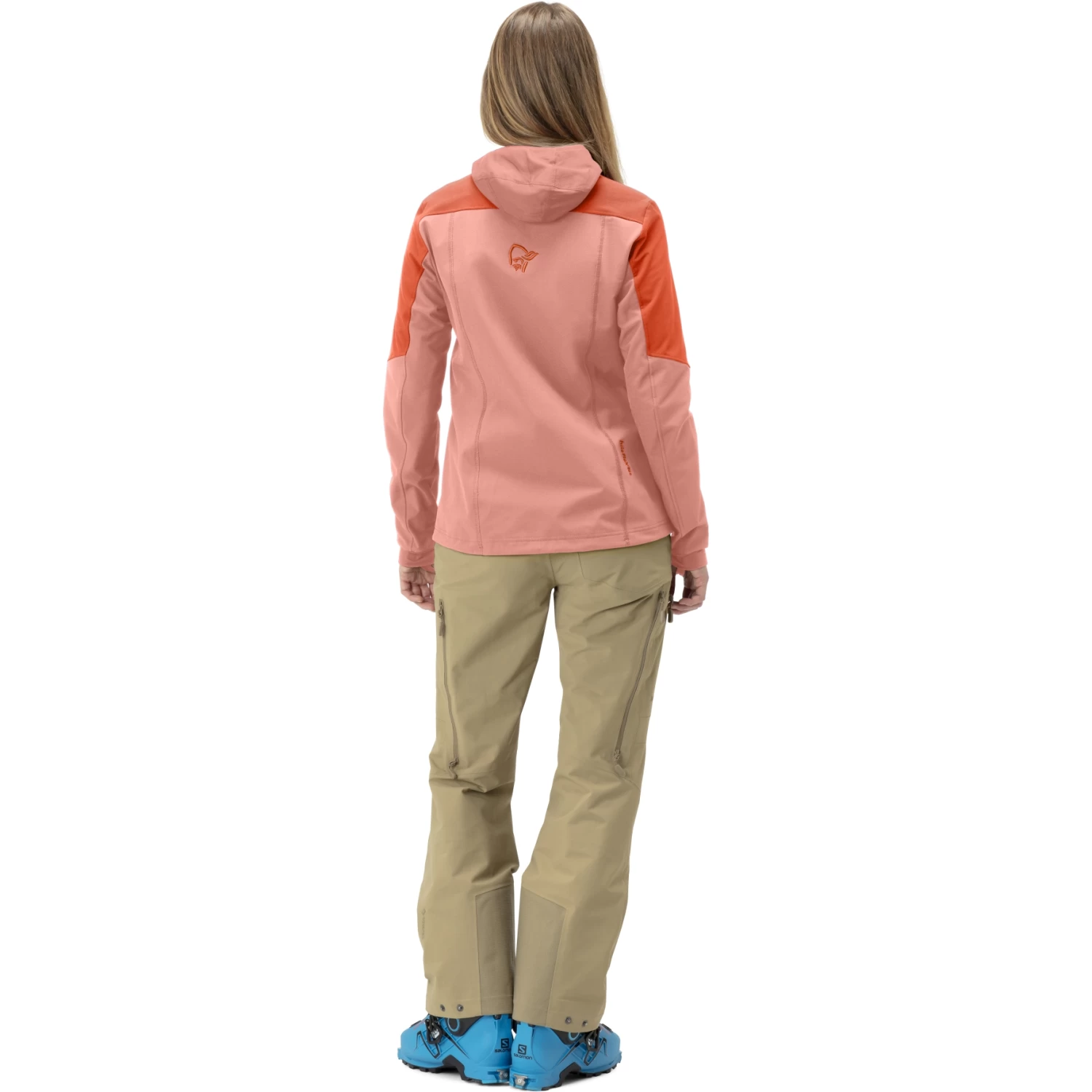 Norrona Lofoten Hiloflex200 Hood Jacket Women - Orange Alert 5 Norrona Lofoten Hiloflex200 Hood Jacket Women - Orange Alert - Image 5