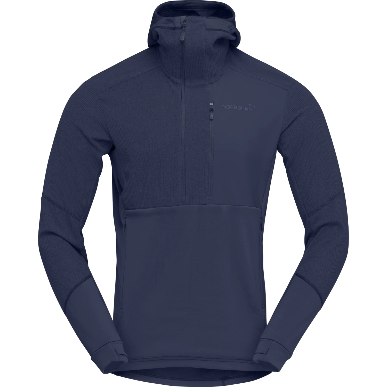 Norrona Lofoten Thermal Pro Hood Pullover Men - Indigo Night 2 Norrona Lofoten Thermal Pro Hood Pullover Men - Indigo Night - Image 2