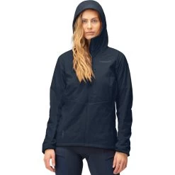 Norrona Lyngen Alpha100 Zip Hood Jacket Women - Indigo Night