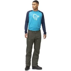 Norrona Lyngen Cotton Ski Pants Men - Olive Night -Norrona norrona lyngen cotton ski pants men olive night 3 1256317