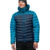 Norrona Lyngen Down850 Hood Jacket Men - Hawaiian Surf/Indigo Night