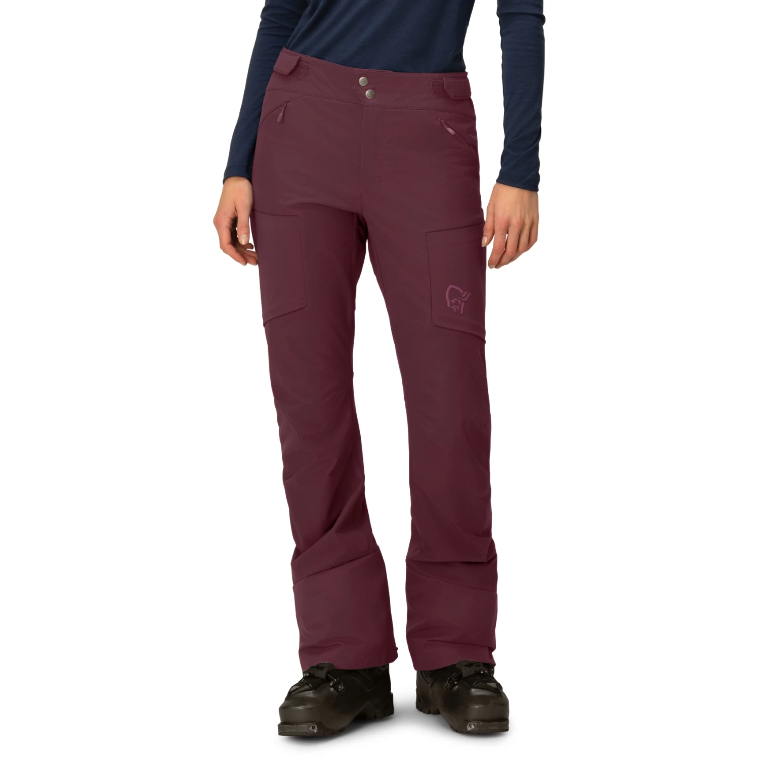 Norrona Lyngen Hiloflex200 Slim Pants Women - Tawny Port 1 Norrona Lyngen Hiloflex200 Slim Pants Women - Tawny Port