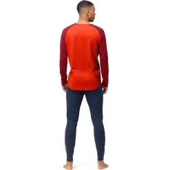 Norrona PureUll Long Sleeve Baselayer Men - Arednalin/Rhubarb -Norrona norrona pureull long sleeve baselayer men arednalin rhubarb 5 1518569