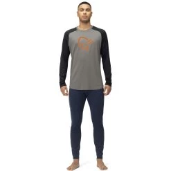 Norrona PureUll Long Sleeve Baselayer Men - Castor Grey/Caviar Melange 8 Norrona PureUll Long Sleeve Baselayer Men - Castor Grey/Caviar Melange -Norrona norrona pureull long sleeve baselayer men castor grey caviar melange 1 1463472
