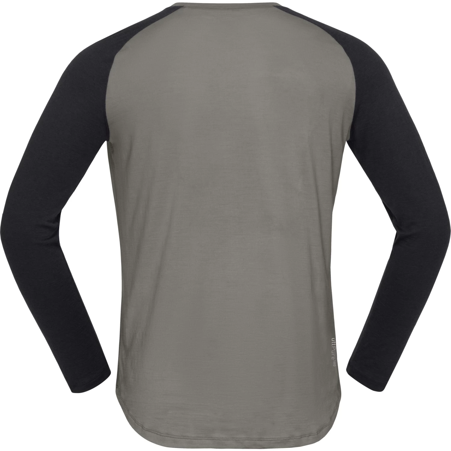 Norrona PureUll Long Sleeve Baselayer Men - Castor Grey/Caviar Melange 3 Norrona PureUll Long Sleeve Baselayer Men - Castor Grey/Caviar Melange - Image 3