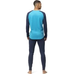 Norrona PureUll Long Sleeve Baselayer Men - Hawaiian Surf/Indigo Night -Norrona norrona pureull long sleeve baselayer men hawaiian surf indigo night 4 1257550