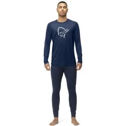 Norrona PureUll Long Sleeve Baselayer Men - Indigo Night -Norrona norrona pureull long sleeve baselayer men indigo night 3 1257558