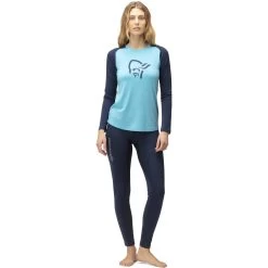 Norrona PureUll Long Sleeve Baselayer Women - Aquarius/Indigo Night 8 Norrona PureUll Long Sleeve Baselayer Women - Aquarius/Indigo Night -Norrona norrona pureull long sleeve baselayer women aquarius indigo night 3 1257612