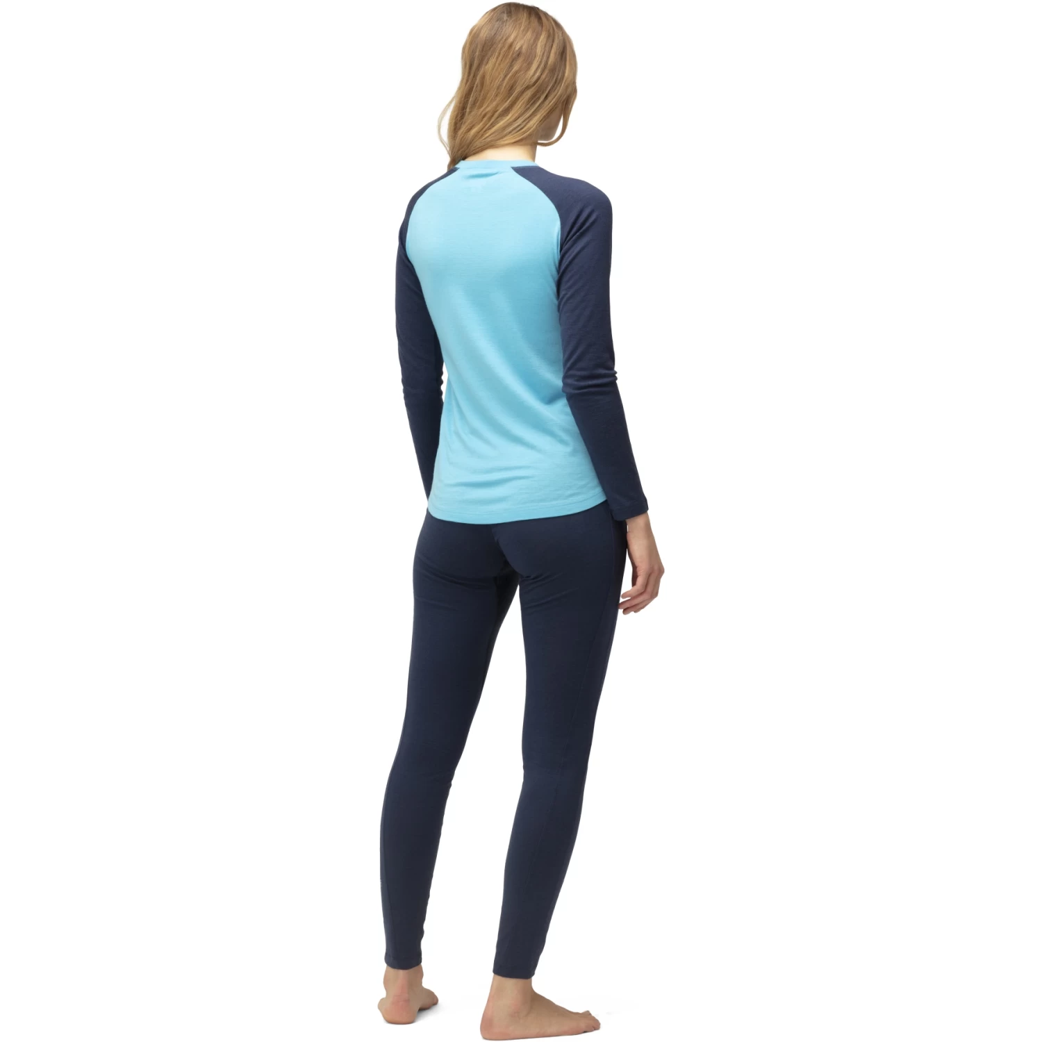 Norrona PureUll Long Sleeve Baselayer Women - Aquarius/Indigo Night 5 Norrona PureUll Long Sleeve Baselayer Women - Aquarius/Indigo Night - Image 5
