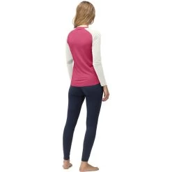 Norrona PureUll Long Sleeve Baselayer Women - Honeysuckle/Snowdrop -Norrona norrona pureull long sleeve baselayer women honeysuckle snowdrop 4 1257617