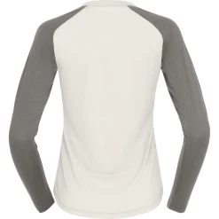 Norrona PureUll Long Sleeve Baselayer Women - Snowdrop/Castor Grey -Norrona norrona pureull long sleeve baselayer women snowdrop castor grey 2 1257630