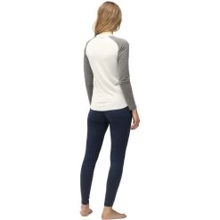 Norrona PureUll Long Sleeve Baselayer Women - Snowdrop/Castor Grey -Norrona norrona pureull long sleeve baselayer women snowdrop castor grey 4 1257632