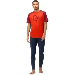 Norrona PureUll T-shirt Men - Arednalin/Rhubarb -Norrona norrona pureull t shirt men arednalin rhubarb 4 1518542