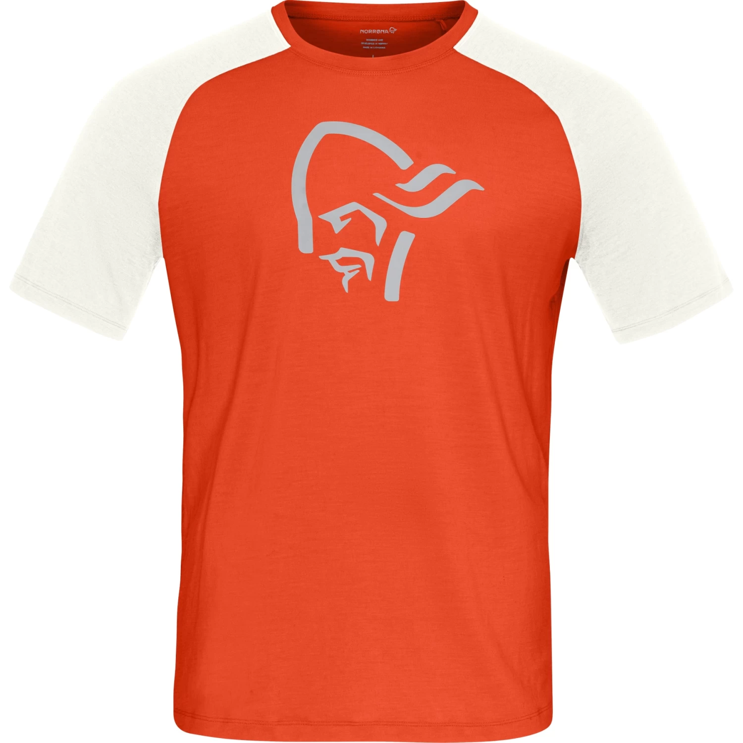 Norrona PureUll T-shirt Men - Arednalin/Snowdrop 2 Norrona PureUll T-shirt Men - Arednalin/Snowdrop - Image 2