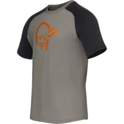 Norrona PureUll T-shirt Men - Castor Grey/Caviar Melange -Norrona norrona pureull t shirt men castor grey caviar melange 1 1289500
