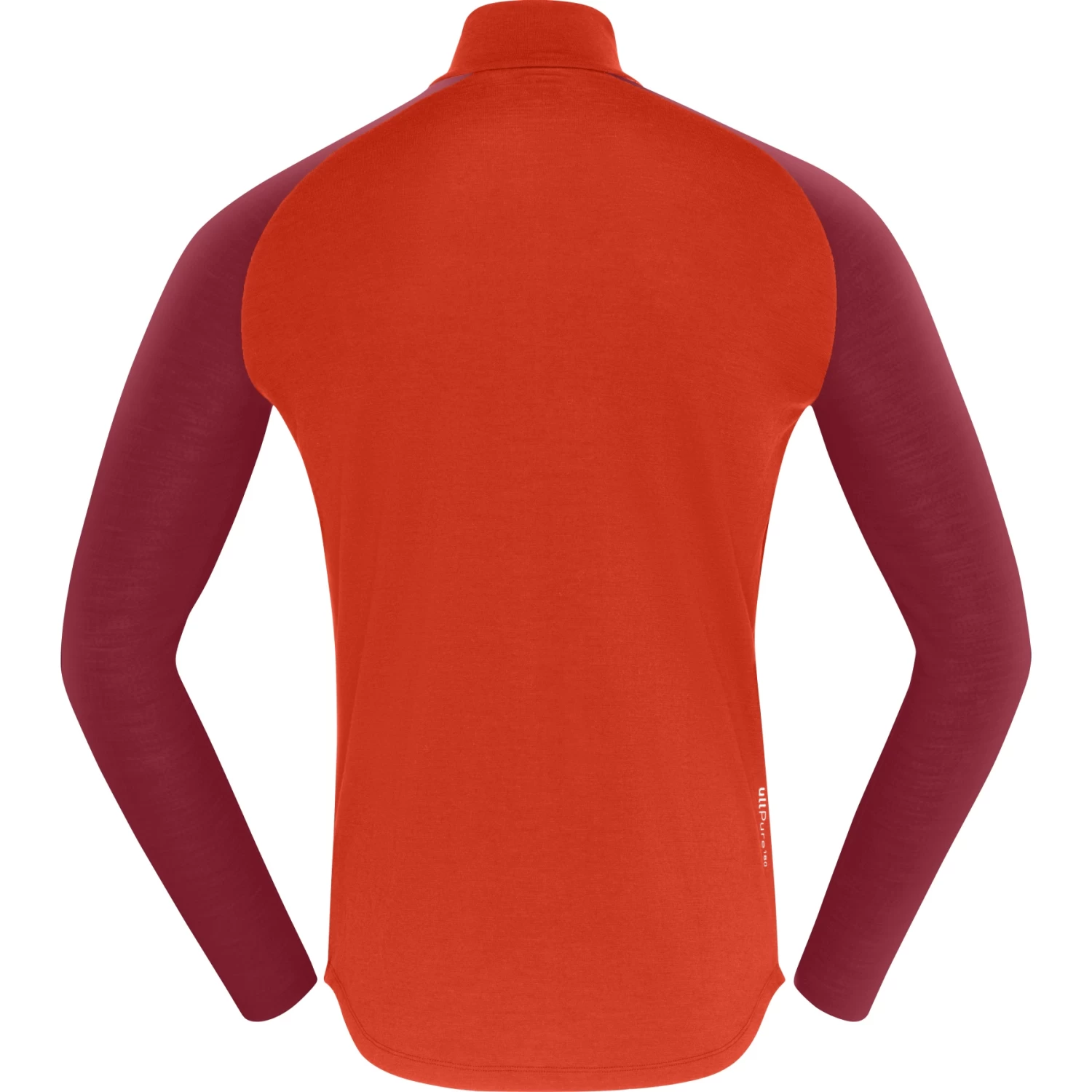 Norrona PureUll Zip Neck Baselayer Men - Arednalin/Rhubarb 3 Norrona PureUll Zip Neck Baselayer Men - Arednalin/Rhubarb - Image 3