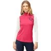 Norrona PureUll Zip Neck Baselayer Women - Honeysuckle/Snowdrop
