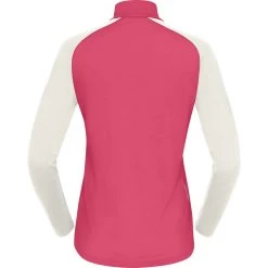 Norrona PureUll Zip Neck Baselayer Women - Honeysuckle/Snowdrop -Norrona norrona pureull zip neck baselayer women honeysuckle snowdrop 2 1257967